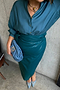 Teal Vegan Leather Jaspre Skirt