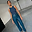 Teal Vegan Leather Trousers