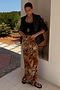 Animal Sheer Maxi Skirt
