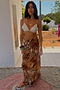 Animal Sheer Maxi Skirt