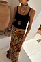 Animal Sheer Maxi Skirt