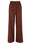 Brown Cotton Linen Demi Trouser