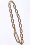 Clasping Link Gold Plated Bracelet