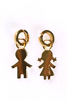 Thumbnail for Gold Plated Girl Charm