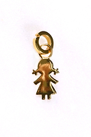 Thumbnail for Gold Plated Girl Charm