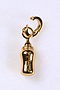 Gold Plated Baby Bottle Charm