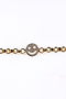 Crystal Happy Face Tennis Bracelet Gold