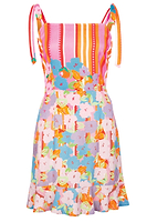 Thumbnail for Floral Mykonos Cotton Linen Dress