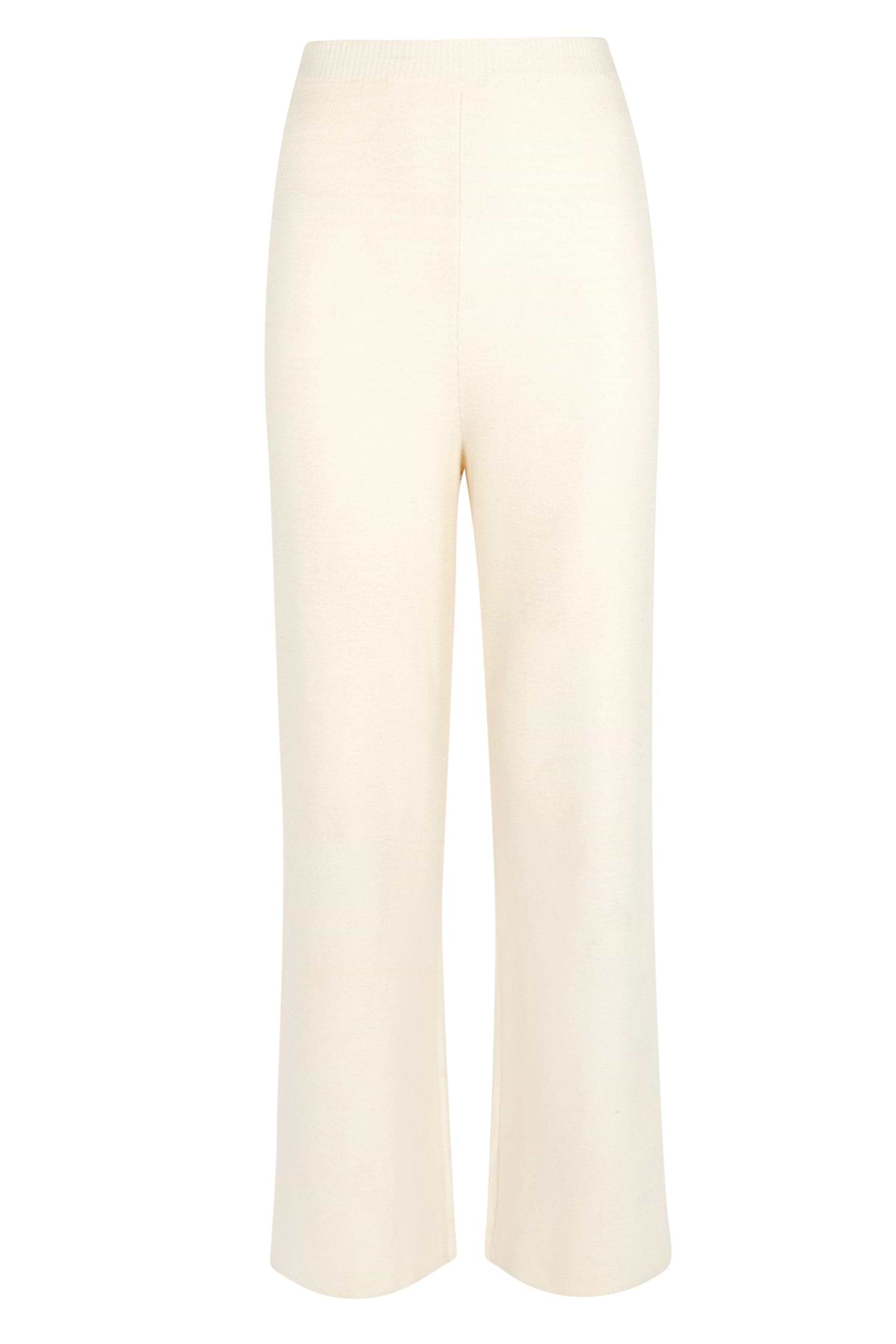 Cream China Knitted Trousers
