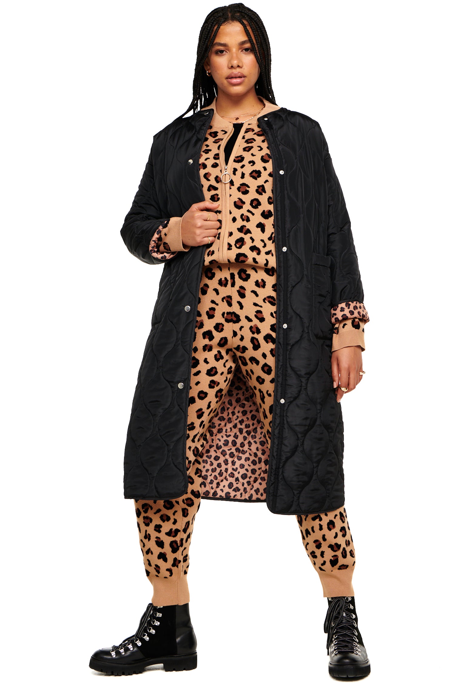 Leopard Knit Jogger