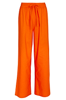 Thumbnail for Orange Demi Cotton Linen Trousers