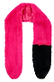 Fuchsia and Navy Fur Scarf