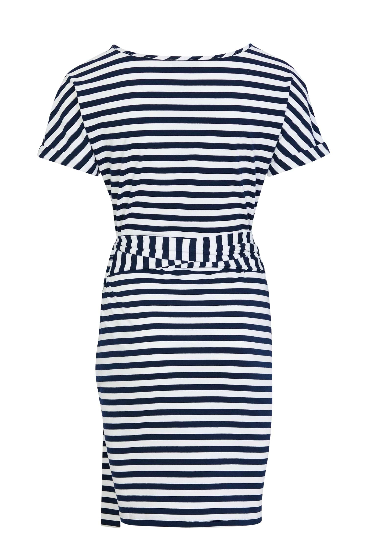 Stripe Jersey Wrap Dress