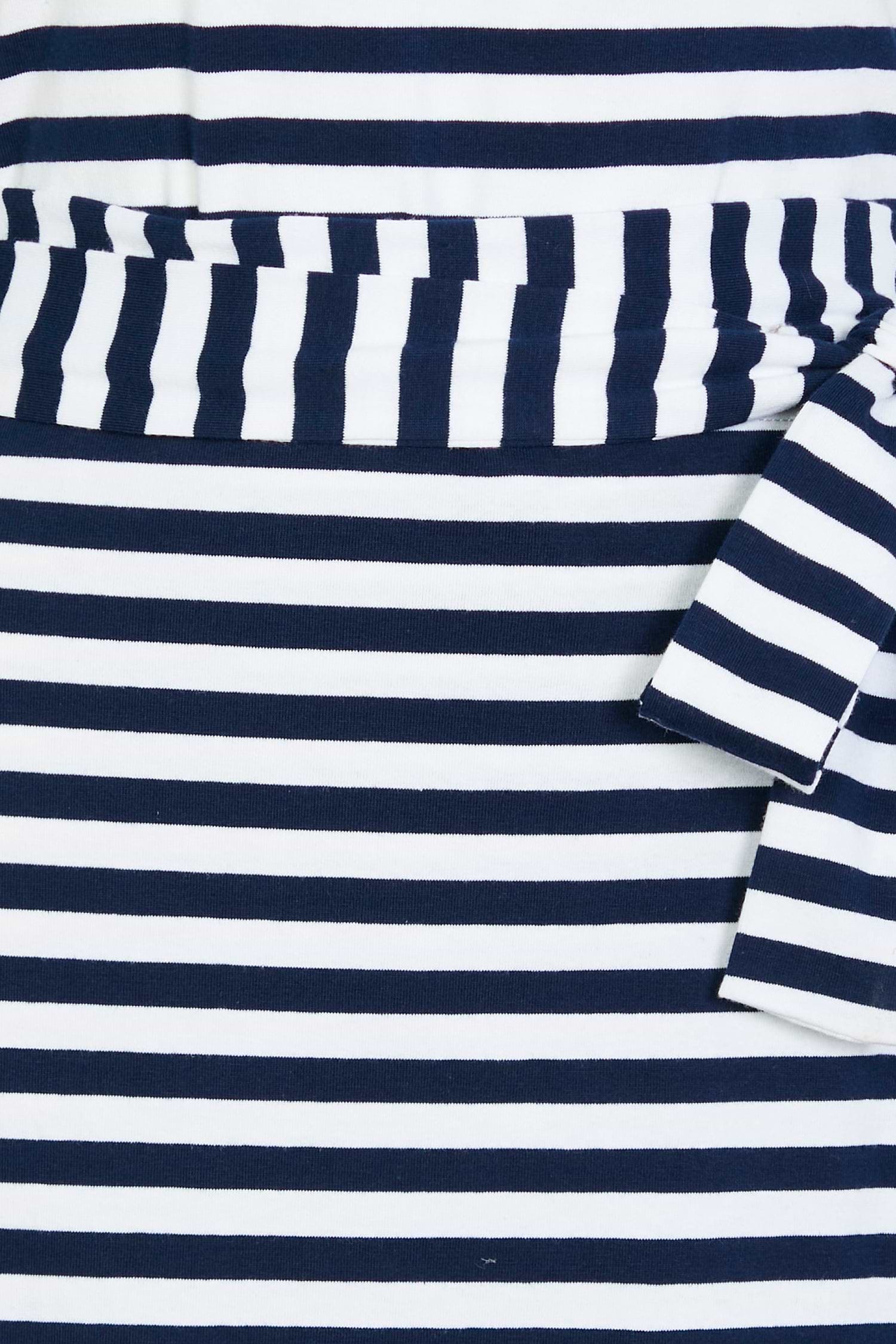 Stripe Jersey Wrap Dress
