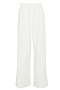 White Cotton Linen Demi Trouser