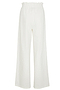 White Cotton Linen Demi Trouser