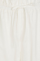 Thumbnail for White Cotton Linen Demi Trouser