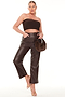 Chocolate Vegan Leather Trouser