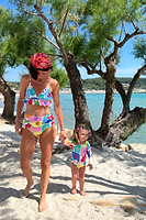 Thumbnail for Models wearing Dotty Bikini & Kids Dotty Swimsuit