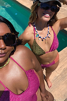 Thumbnail for Model wearing Gigi Bikini Bottom from above