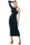 Black Midi Gigi Cut Out Dress