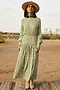 Khaki Bandana Indie Dress