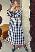 Thumbnail for Gingham Macy Midi Dress