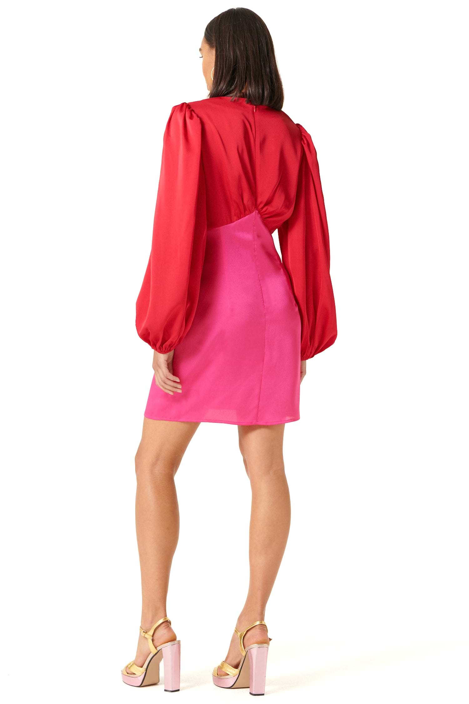 Red and Pink Mini Louella Dress