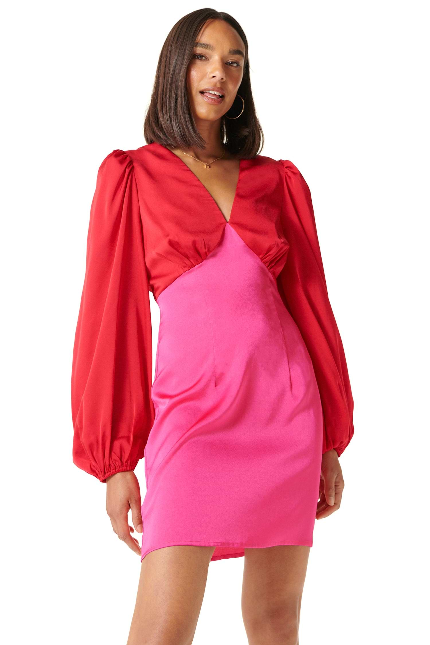 Red and Pink Mini Louella Dress