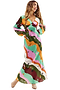 Multi Peace And Love Midi Dress