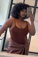Thumbnail for Sparkle Ruched Swimsuit