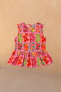Girl's Pink Fruit Wide Leg Set