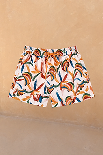 Boy's Banana Print Swim Shorts