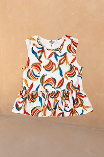 Girl's Banana Cotton Woven Set