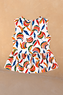 Girl's Banana Cotton Woven Set