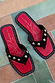 Black Leather Stud Sandals