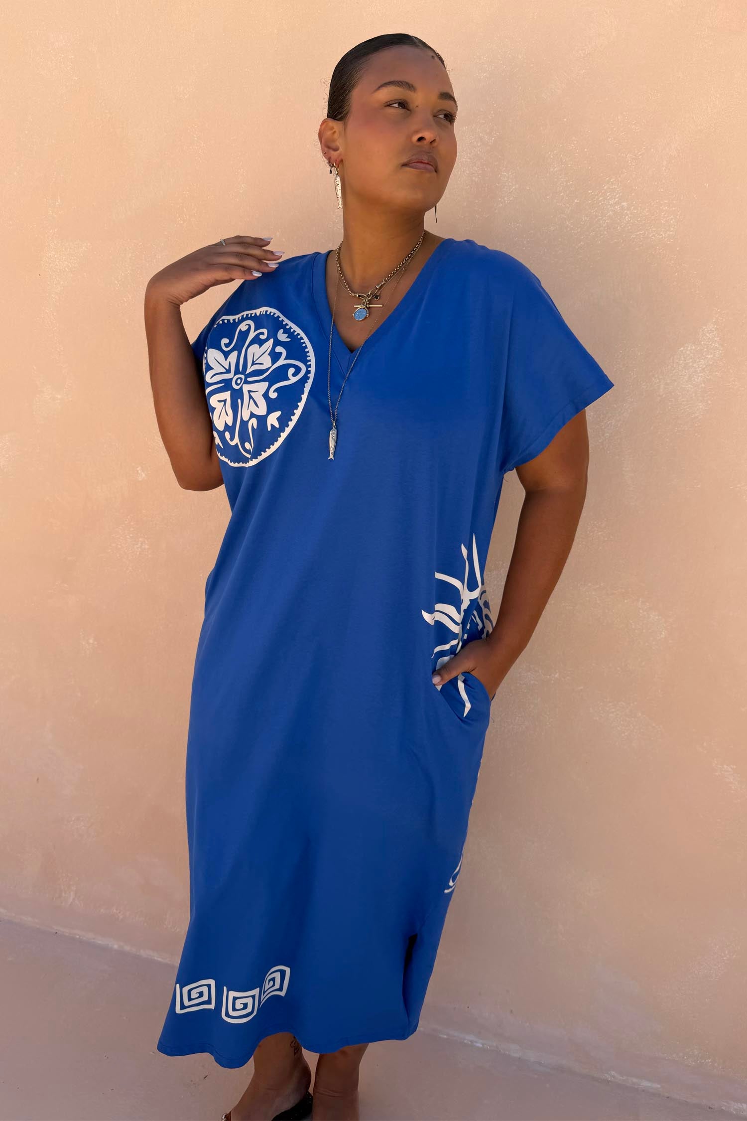 Blue Dolce Vita T-Shirt Dress – Never Fully Dressed