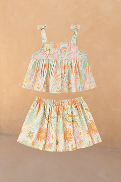 Girl's Starburst Skirt Co-ord Set