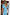 Thumbnail for Model wearing Blue Stripe Kiki Top
