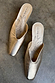 Gold Wedge Mule