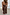 Thumbnail for Back view of the Chocolate Lola Mid-axi Dress featuring a ruched bodice and a full brown gathered cotton skirt.