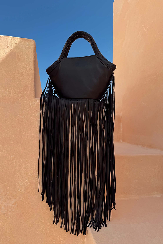 Leather Fringe Bag