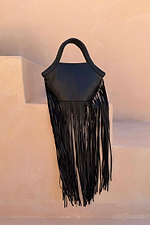 Leather Fringe Bag