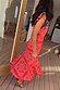 Red Bandana Remi Dress with Leopard Sleeve