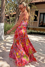 Pink Fruit Stamps Skirt