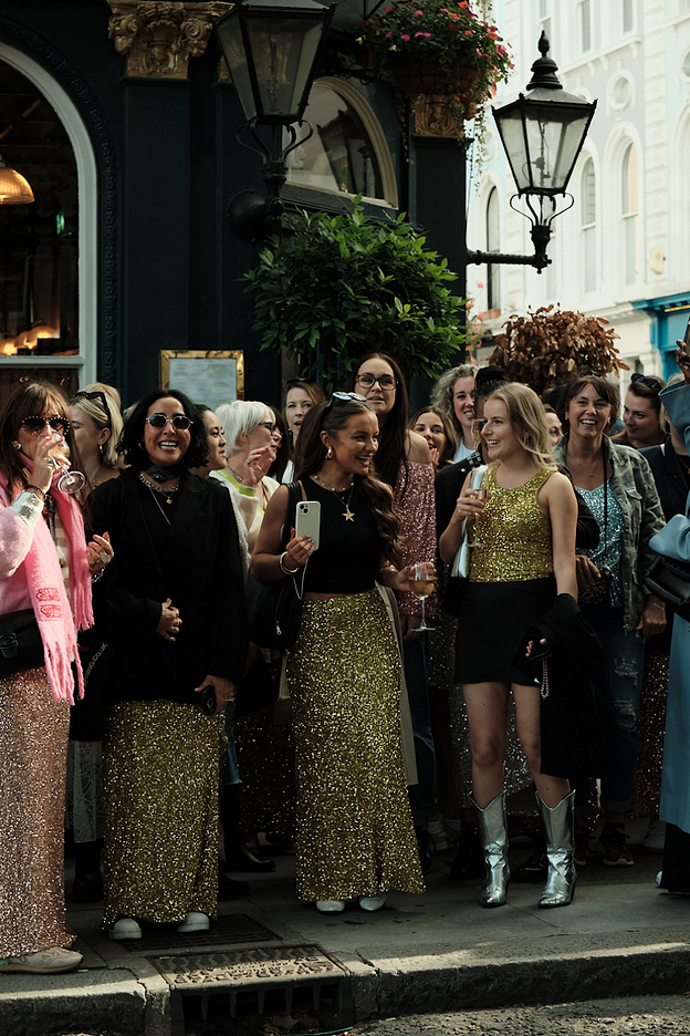 photos from our sequin march event taken for our london fashion week collab