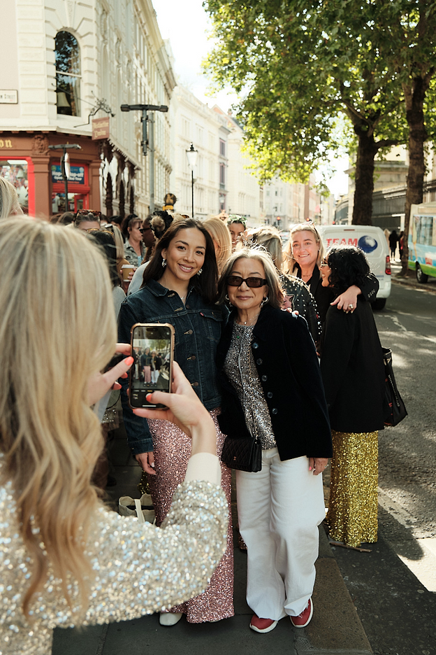 photos from our sequin march event taken for our london fashion week collab