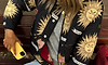 close up of the reversible mystical jacket 