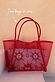 Red Mesh Tote Bag