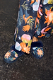Navy Charm Mule Slippers